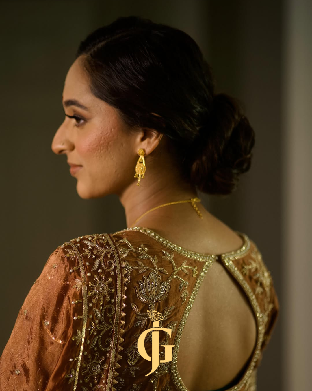 Fancy Wear Earrings 22K with Diamond Cut Finishes