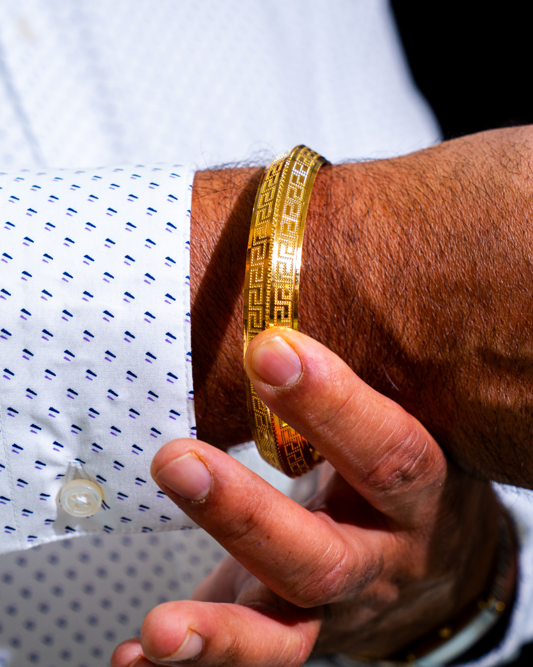 22K Versace inspired Gold Kada