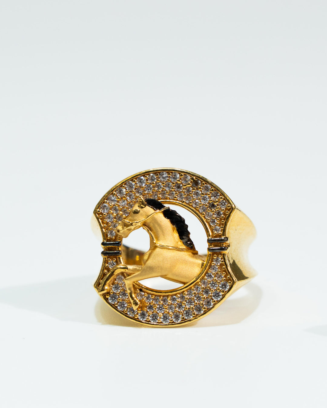 Lucky Horse Mens Rings 22k