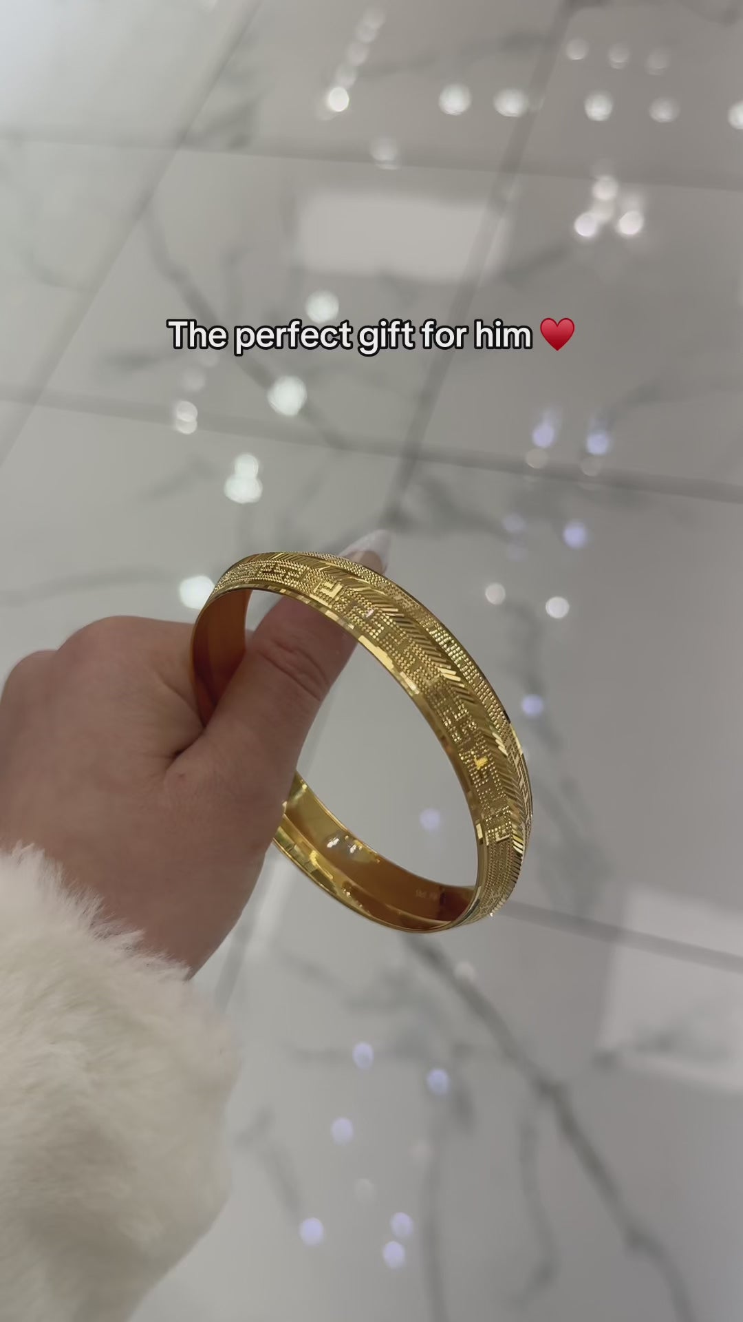 22K Valentine's Day Mens Kada Gift