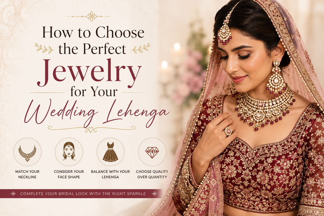 How to Choose the Perfect Jewelry for Your Wedding Lehenga