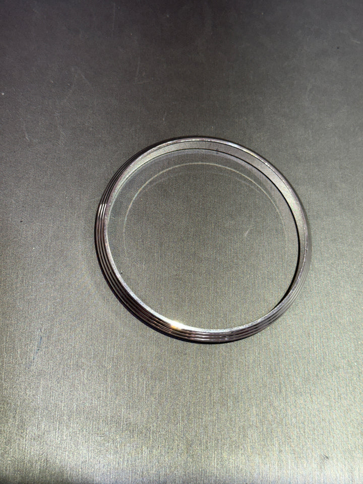 Laser Etched Unisex Silver Kada- Multiple sizes available