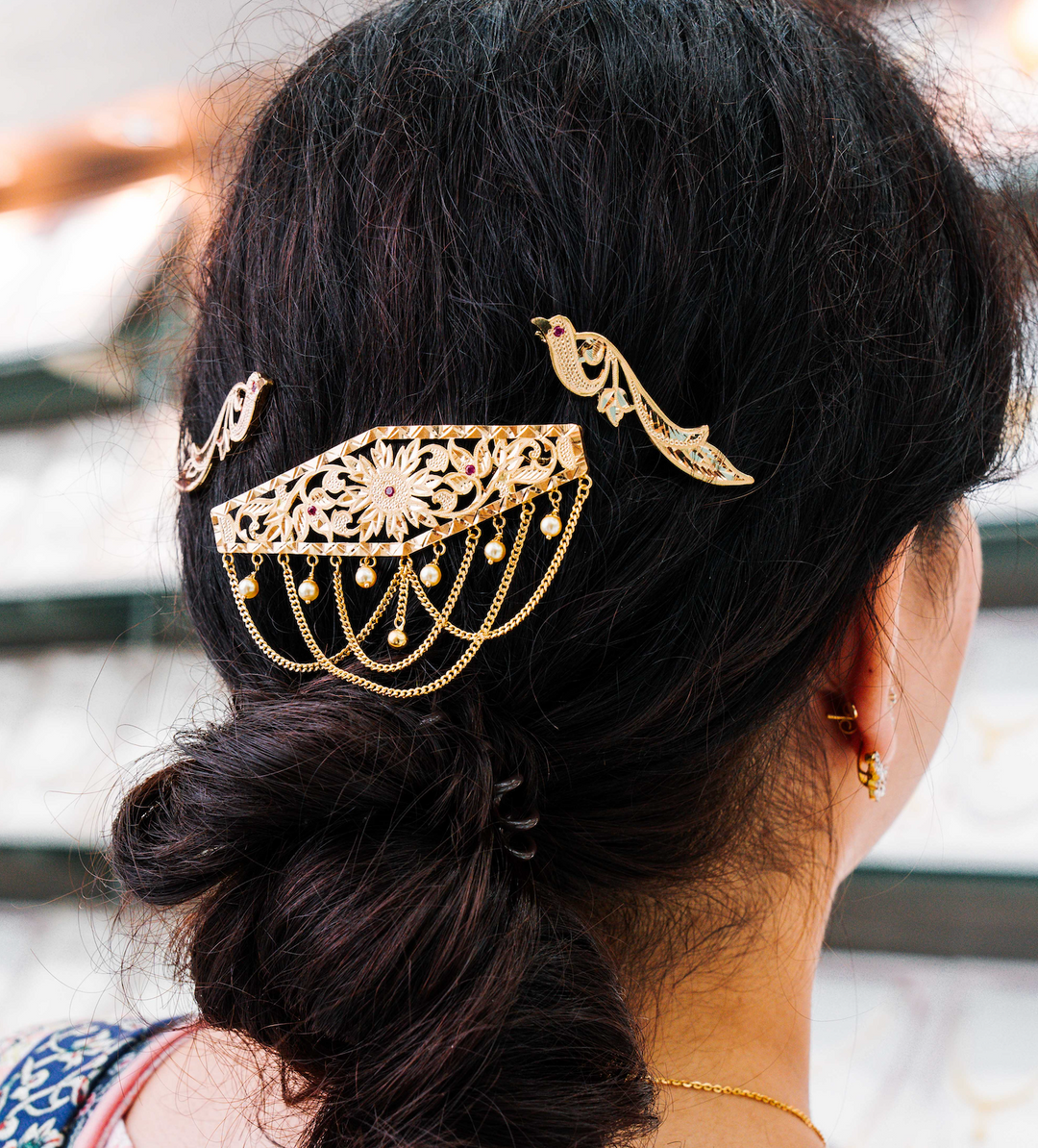 gold hairclips in fresno