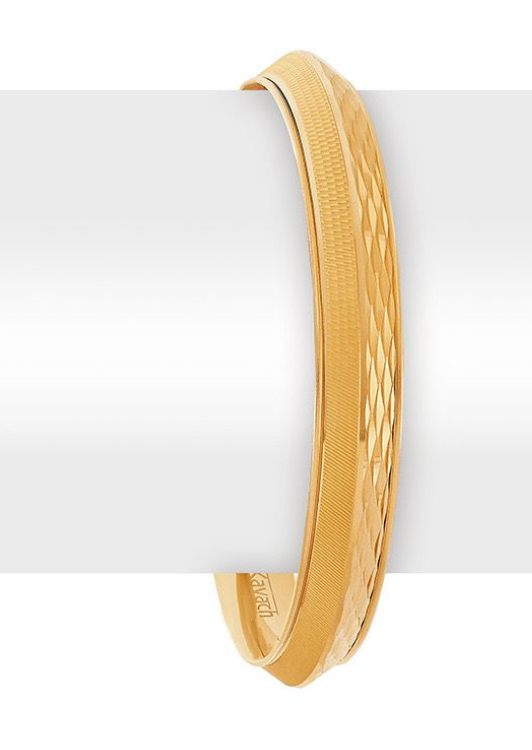 Mens Gold Kada 22K Gobind Jewelers
