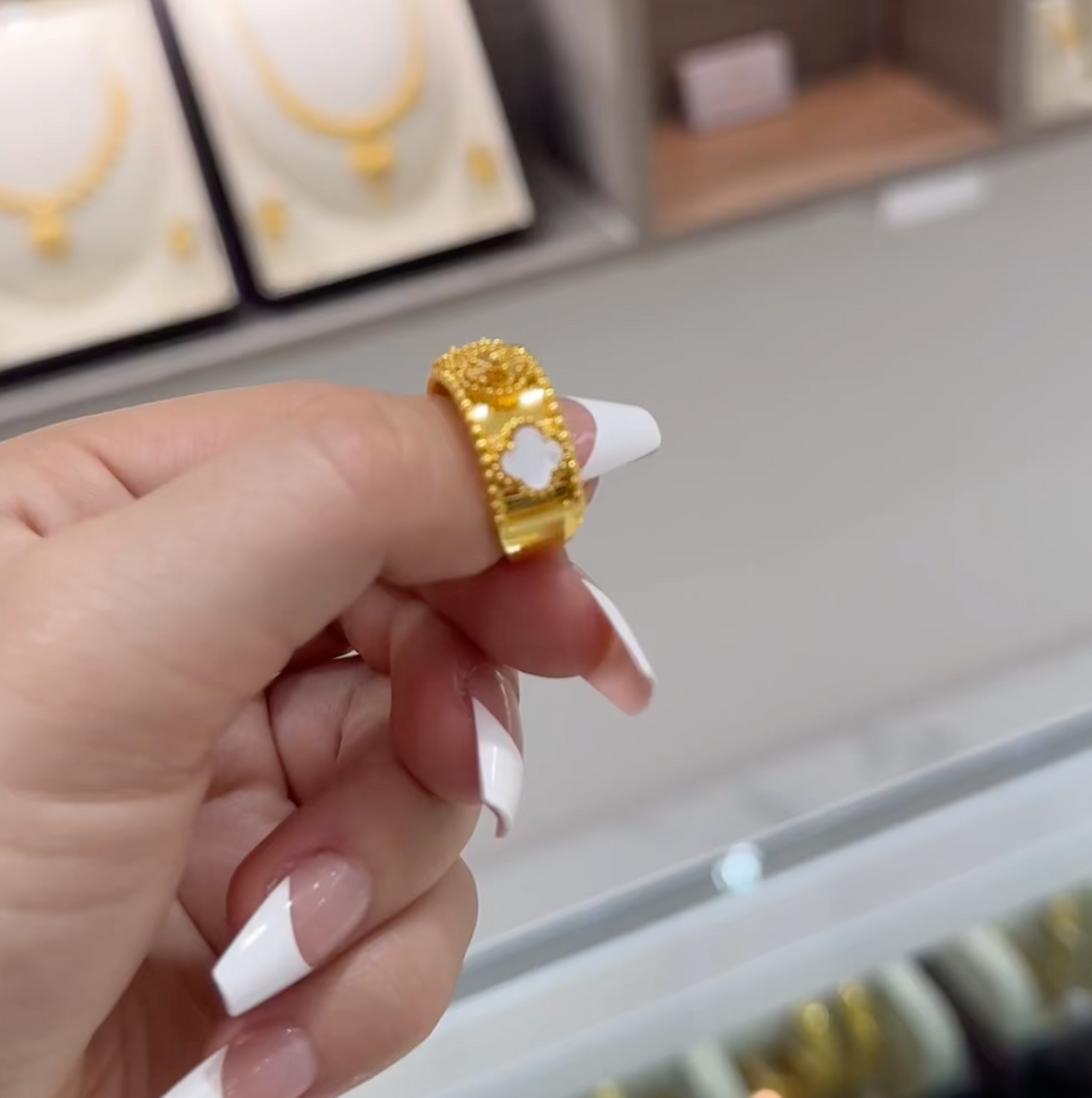 TikTok Famous Zircon Inspired Ring 22K- Gobind Exclusive